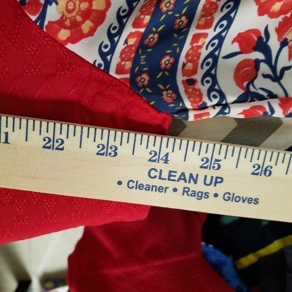 Style & Co Red Loose fitted Blouse Sz XL - Picture 10 of 10